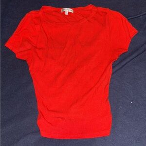 Zara Vibrant Red Short Sleeve Tee